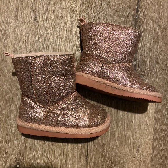 Pink Sparkly Light Winter Boots - Picture 1 of 5